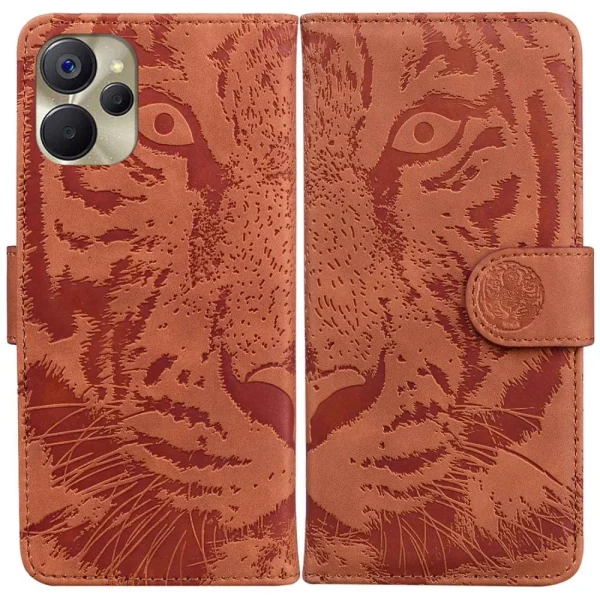 soldes ligne Other Etui En PU Motif Tigre, Antichute Avec Support Pour Votre Realme 9i 5G… 1