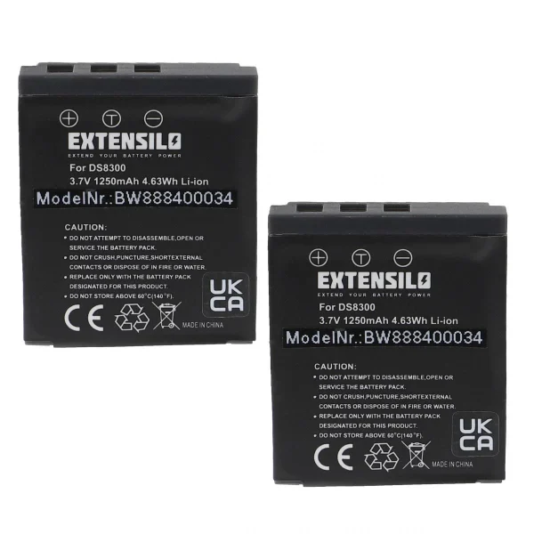 VHBW EXTENSILO 2x Batteries Compatible Avec REVUE DC 10.1, DC 100, DC 80, D… pas cher en vente 1