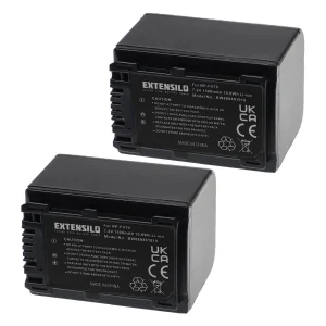 VHBW EXTENSILO 2x Batteries Compatible Avec Sony HDR-XR200E, HDR-XR200VE, H… soldes luxe 12