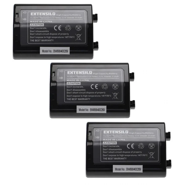 VHBW EXTENSILO 3x Batteries Compatible Avec Nikon D2H, D2Hs, D2X, D2Xs, F6,… Officielle 1