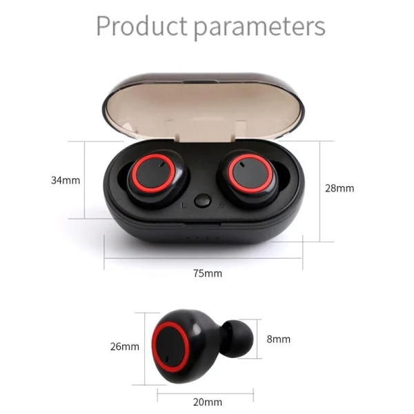 soldes magasin GUPBOO Hasatek Tws Headphones In-Ear Bluetooth 5.0 Headphones Touch Wireless … 5