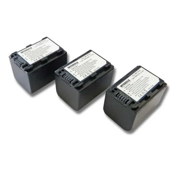 Meilleur Prix Garanti VHBW INTENSILO 3x Li-Ion Batterie 1500mAh (7.4V) Pour Caméscope, Caméra V… 1