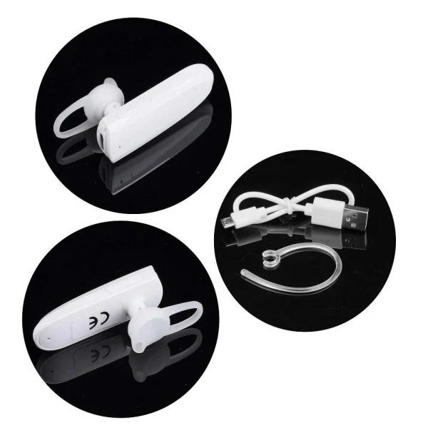 boutique en ligne france Kit Main Libre Oreillette Ecouteur Bluetooth Ozzzo Blanc Pour ZTE Blad… 1