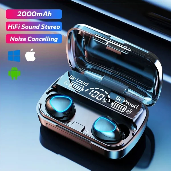 qualité supérieure GUPBOO M10 TWS Touch Control Casque Sans Fil Bluetooth 5.1 Écouteurs Compati… 1