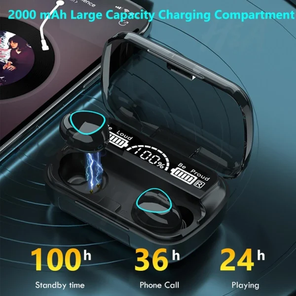 qualité supérieure GUPBOO M10 TWS Touch Control Casque Sans Fil Bluetooth 5.1 Écouteurs Compati… 5