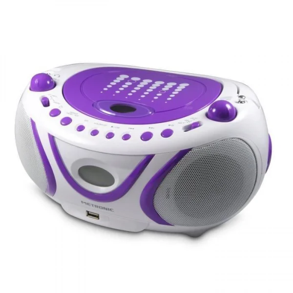METRONIC Radio Cd-Mp3 – Pop Purple qualité supérieure 1
