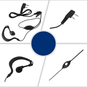 se précipiter pour acheter GUPBOO Nouveau Casque Micro 2 Broches Avec Crochet Pour Baofeng Radio UV 5R 8… 9