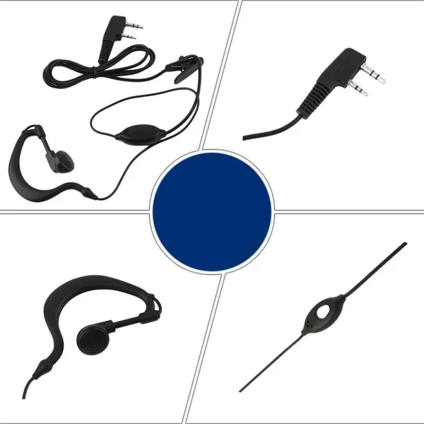 se précipiter pour acheter GUPBOO Nouveau Casque Micro 2 Broches Avec Crochet Pour Baofeng Radio UV 5R 8… 3