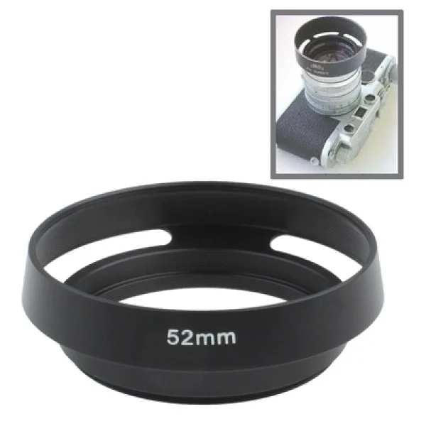 Wewoo Pare Soleil Appareil Photo Noir Pour Leica Pare-soleil Ventilé En Mé… grossiste 1