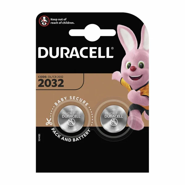 Piles Bouton Au Lithium DURACELL CR2032 3 V (2 Unités) livraison la plus rapide 1