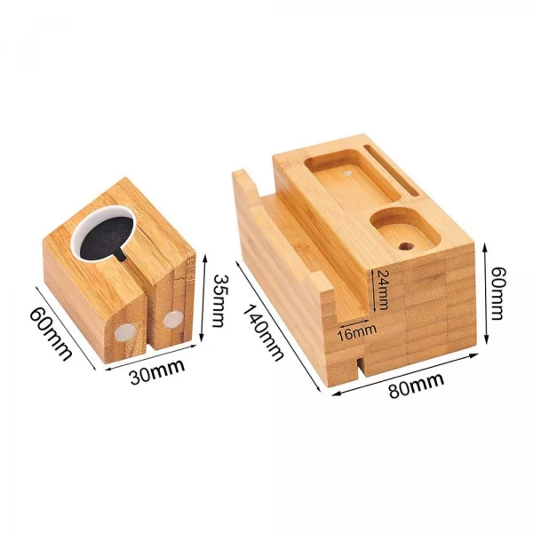 Universal Ports USB Multiples Base De Recharge Station Base De Recharge En Bambo… site pas cher 6