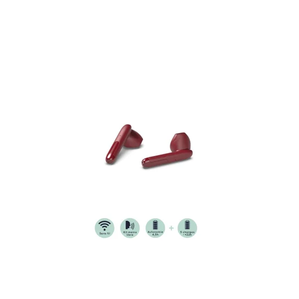 pas cher marque R-MUSIC – Ecouteurs Sans Fil Bluetooth MIRA Pour “IPHONE SE” (ROUGE) 6