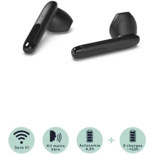 soldes pas cher R-MUSIC RM481726 MIRA – Ecouteur True Wireless Earbuds – Black 10