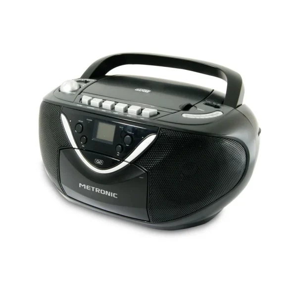 Nouveau METRONIC Radio CD-MP3 – AM-FM Cassette – Noir 1
