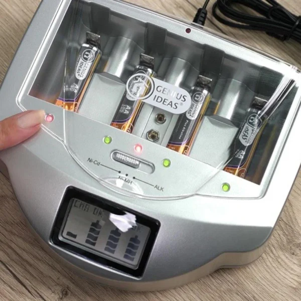 Myshop-Solaire SHOP-STORY – BATTERY CHARGER : Chargeur Universel De Piles Avec Écran… mode pas chere 5