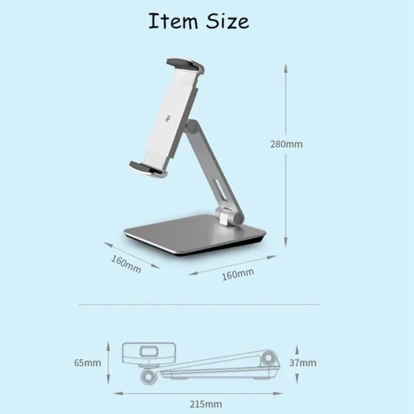 vente chaude Universal Smartphone Tablette Support Support De Bureau En Alliage D’aluminium 4… 4