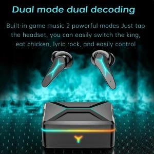 GUPBOO Smorss X7 TWS Casque De Jeu Casque Sans Fil Bluetooth Casque Hi-Fi à … mode 9