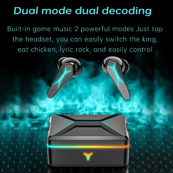 GUPBOO Smorss X7 TWS Casque De Jeu Casque Sans Fil Bluetooth Casque Hi-Fi à … mode 3