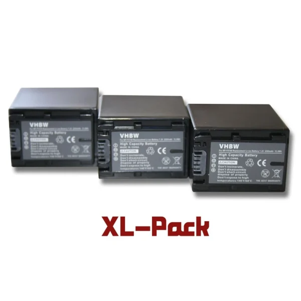 VHBW 3 Batteries 2200mAh Pour Caméscope Sony HDR-CX700, HDR-CX700VE, HDR-C… Acheter Maintenant 1