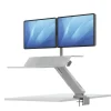 Fellowes Station De Travail Assis-Debout Lotus RT Double Blanc pas cher en vente 19