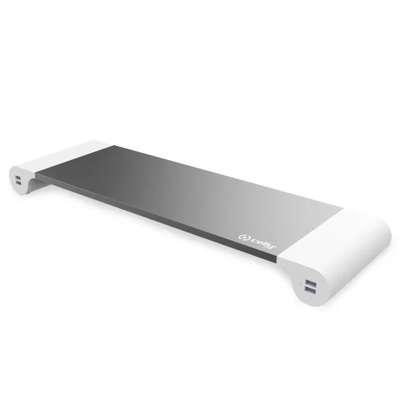 authentiques Support De Table D’écran Celly SW DESK USB HUB WH 1