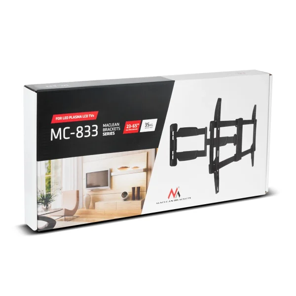Réductions Support TV 23-70 “Maclean MC-833 Noir à 35kg Max Vesa 600×400 6