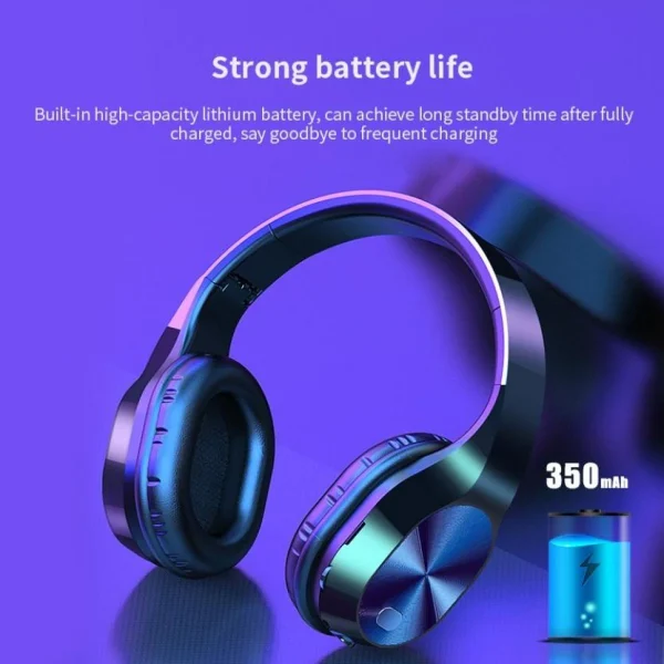 marques pas cher Universal T5 Casque Bluetooth Sans Fil V5.0 3D Stéréo Casque Sans Fil Avec Mic… 4