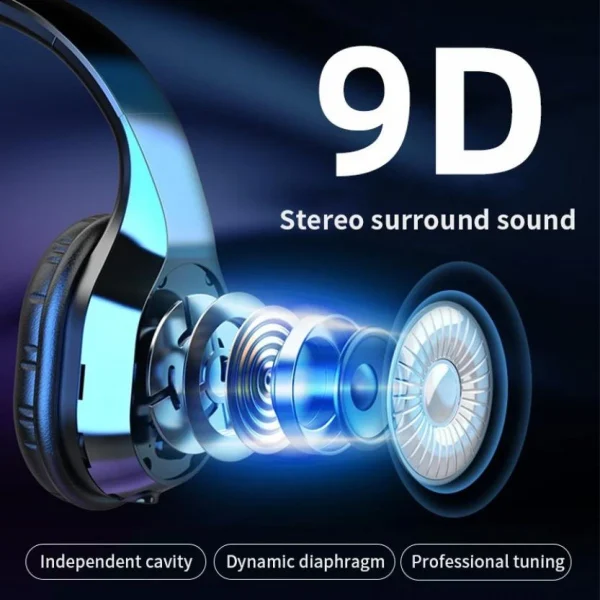 marques pas cher Universal T5 Casque Bluetooth Sans Fil V5.0 3D Stéréo Casque Sans Fil Avec Mic… 6