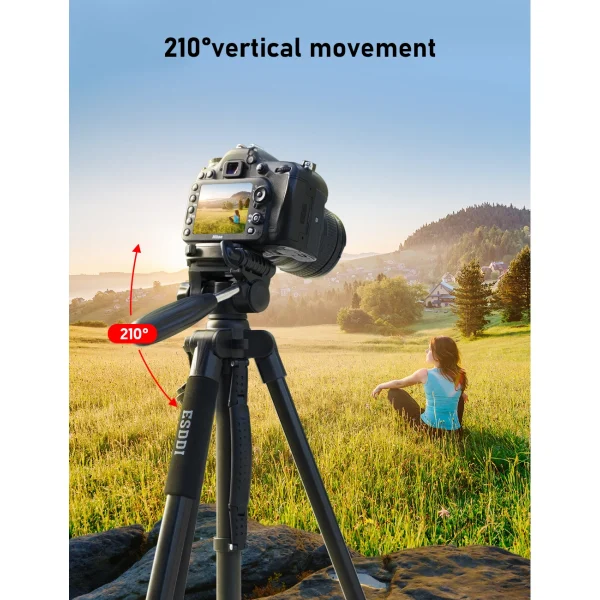 Trépied Portable ESDDI TP-35 67”/170cm Avec Support De Téléphone E… officiel 3
