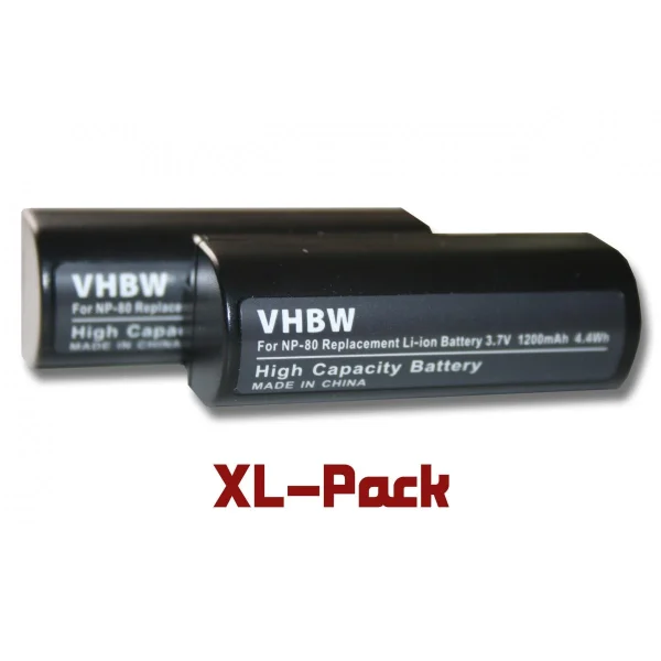 Vhbw 2x Batteries Remplacement Pour Fuji / Fujifilm NP-80, NP-80e Pour… marque pas cher en ligne 1