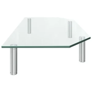 luxe soldes VidaXL Support De Moniteur 60x26x8,6 Cm Verre Transparent 13