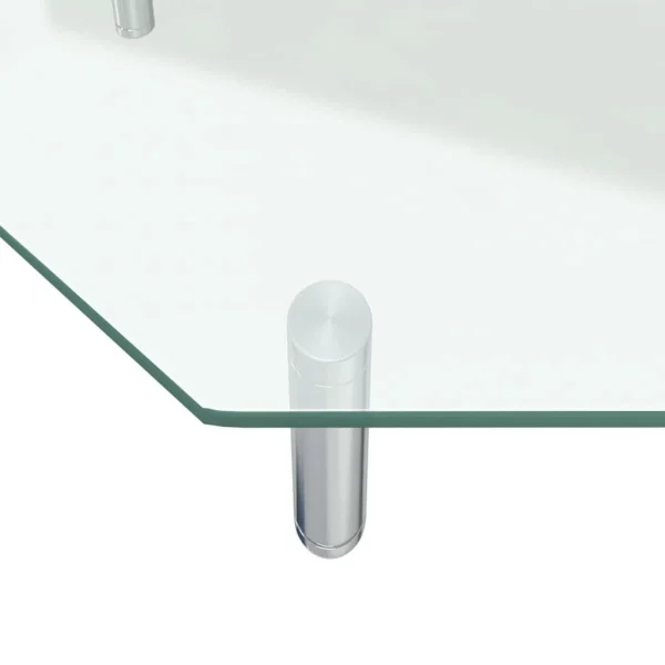 luxe soldes VidaXL Support De Moniteur 60x26x8,6 Cm Verre Transparent 6