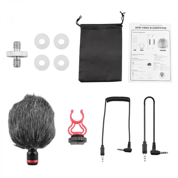 qualité supérieure Marque Generique Vidéo Microphone Avec Adaptateur, Sur-Caméra Microphone Pour DJI Poc… 1